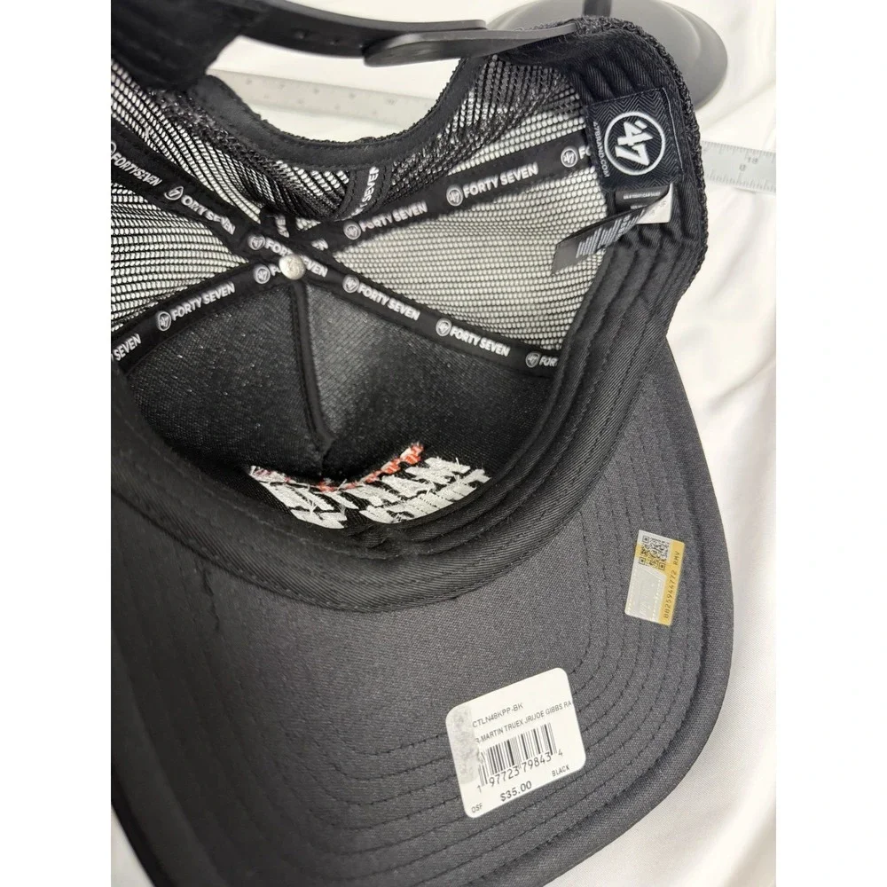 Martin Truex Jr Hat Cap Snap Back Mens One Size Black NASCAR Racing 47 Trucker